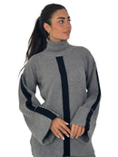 Grey Silhouette Knit Set