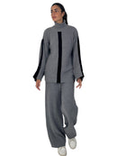 Grey Silhouette Knit Set